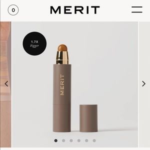 Merit Foundation and concealer stick in Amber